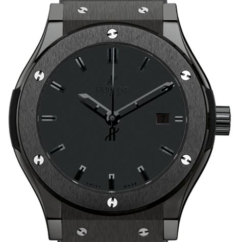 hublot classic fusion all black 45mm|More.